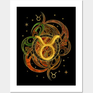 Taurus Zodiac Sign Earth element Posters and Art